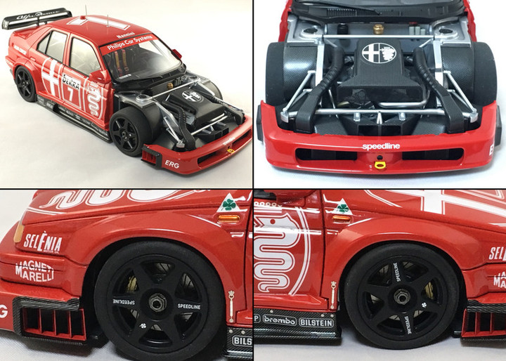 【完成品】アルファロメオ 155 V6 TI Jgermeister仕様 タミヤ 1/24 スポーツカーシリーズ アルファロメオ 155 V6 TI